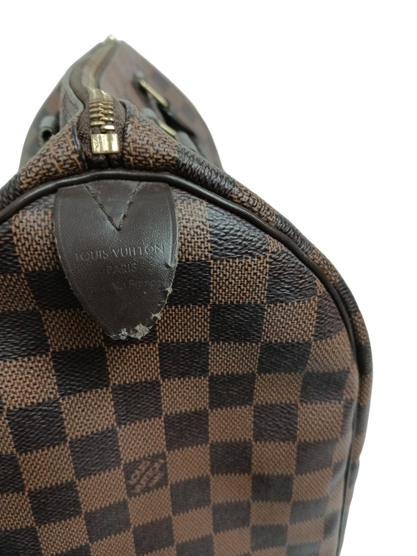 LOUIS VUITTON HANDBAG DAMIER BROWN N41531 TR2102 RANK (B) DAMAGE