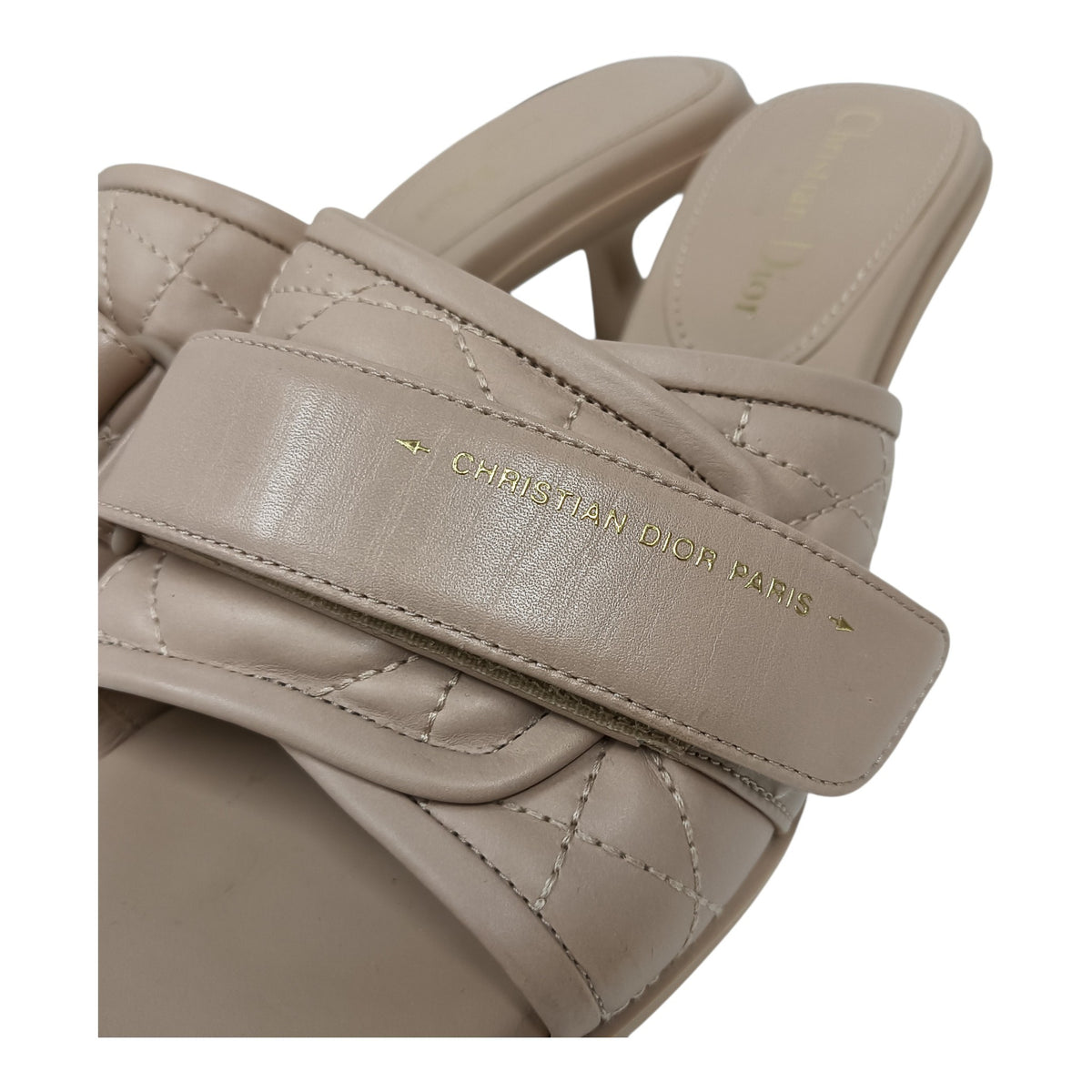 Christian Dior Sandal 36 Lady's      Beige MT-0622