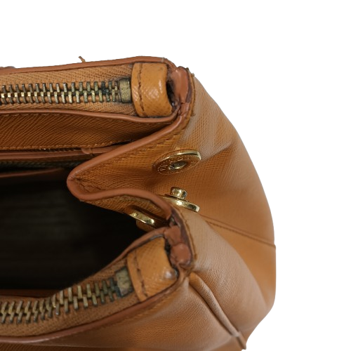 PRADA 2WAY Bag 1BA863 Mustard ***Damage