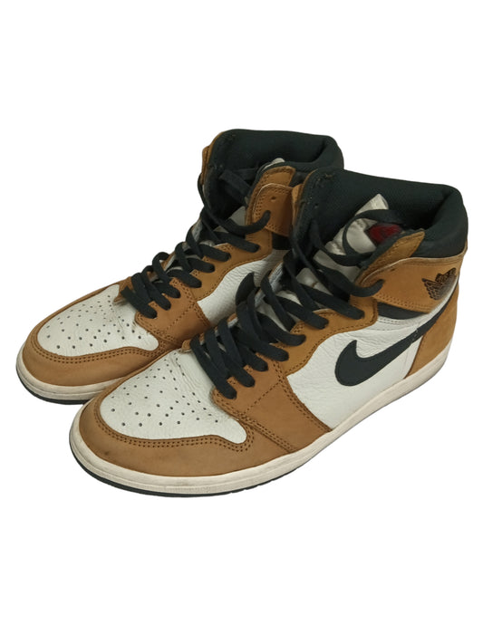 NIKE AIR JORDAN 1 RETRO HIGH SIZE 44.5 BROWN/WHITE 555088-700