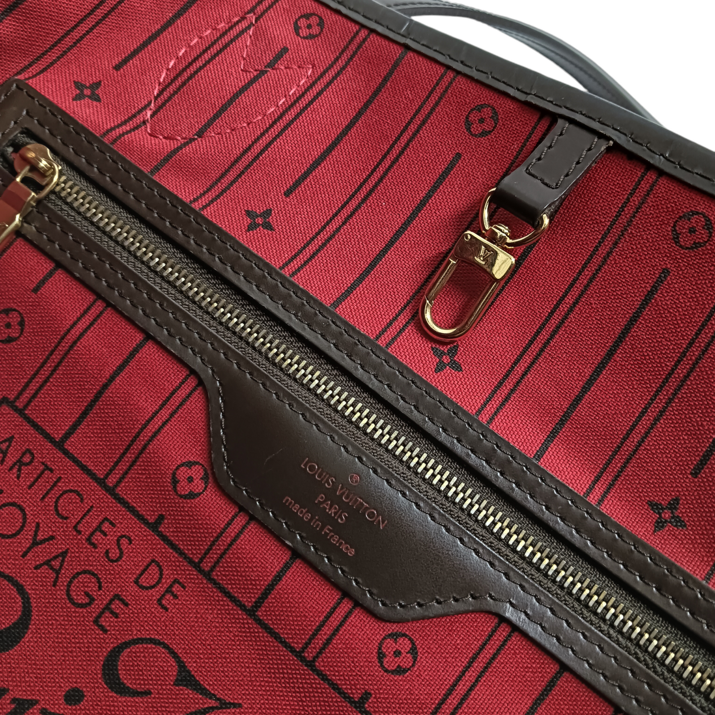 LOUIS VUITTON Tote Bag DAMIER Never full GM N51106 Brown