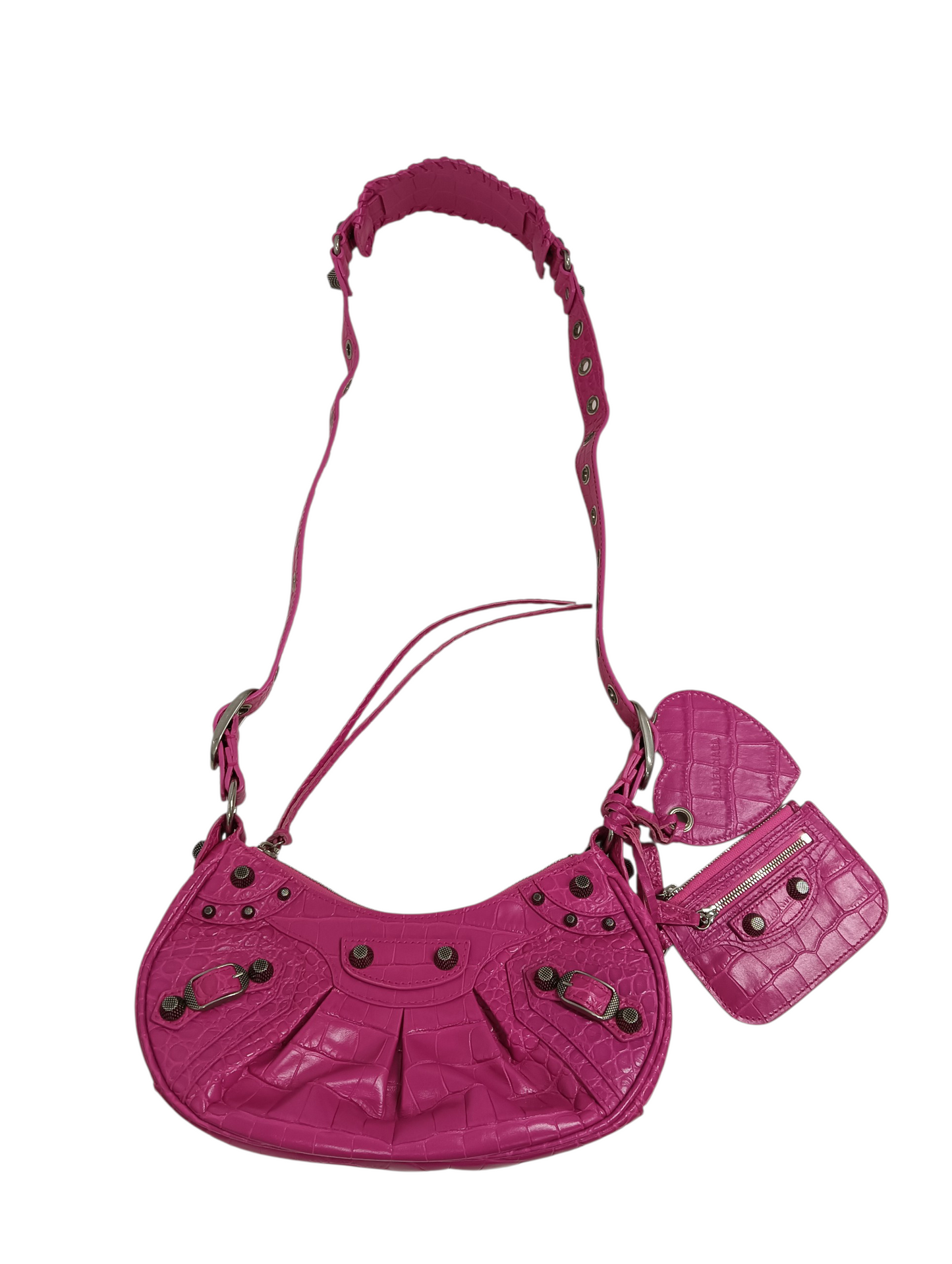 BALENCIAGA Shoulder Bag  Le Cagole XS 671309 Pink