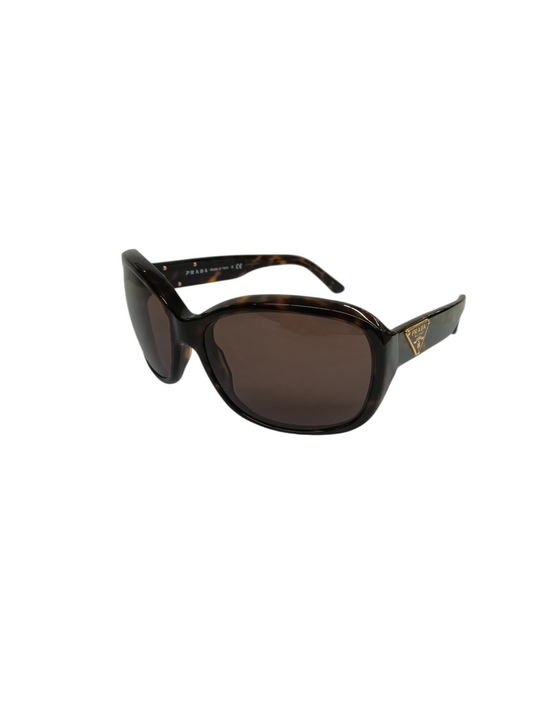 PRADA SUNGLASSES SPR10M BLACK/BROWN RANK (B)