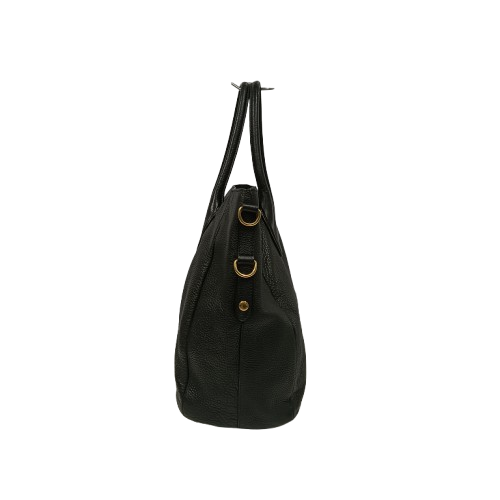 PRADA 2WAY Bag Black Self-Repaint/Handle Damage