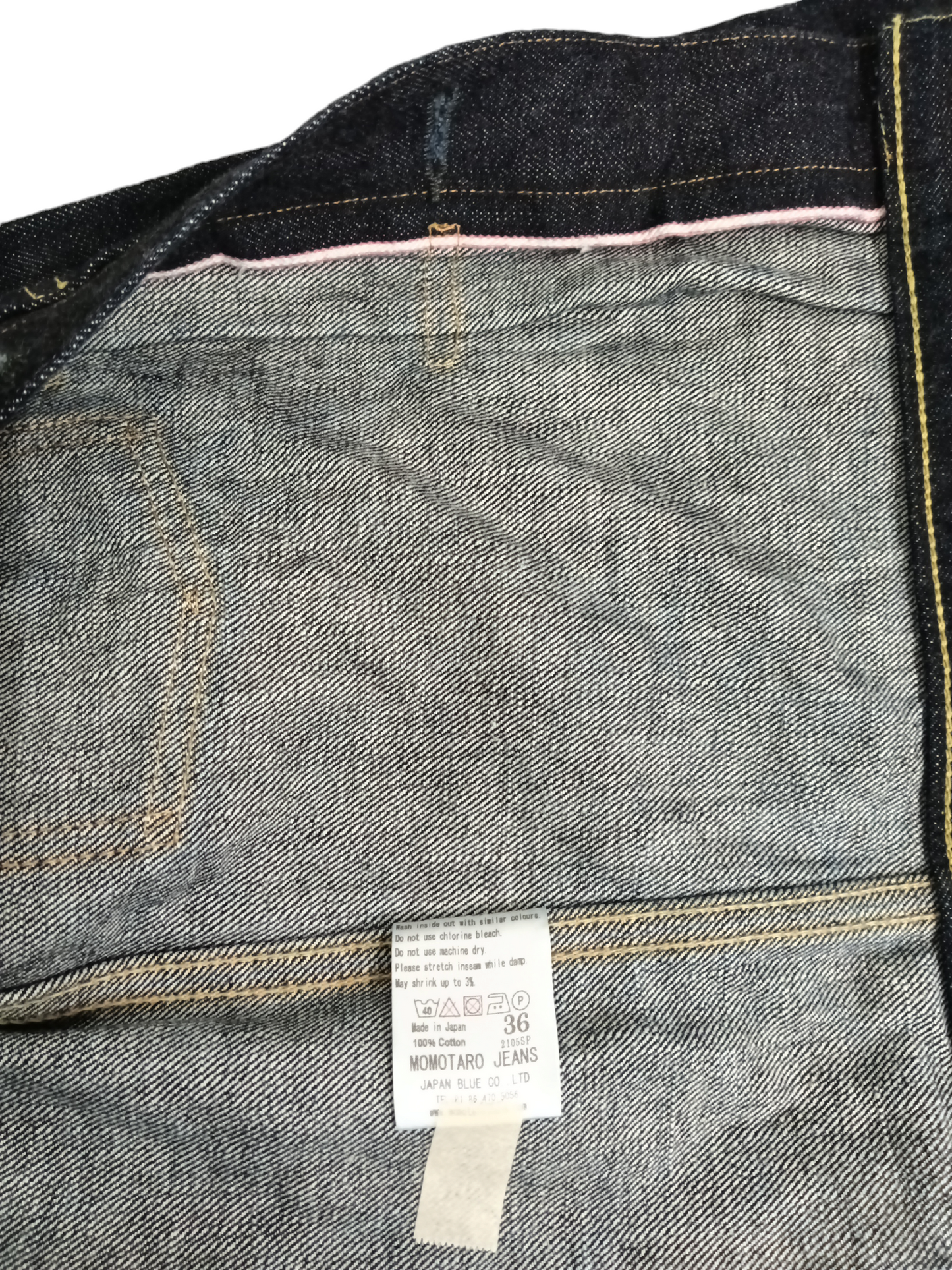 MOMOTARO JEANS 36 NAVY 2105SP