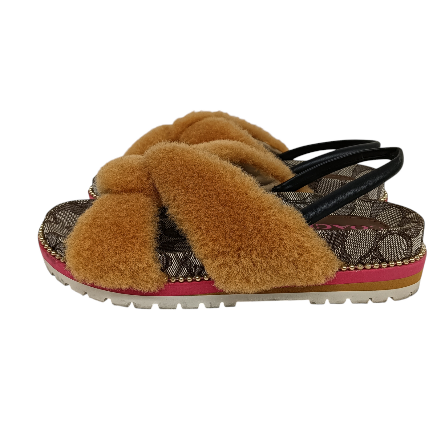 COACH Sandal 36.5 Lady's Brown Rank (B) G5885