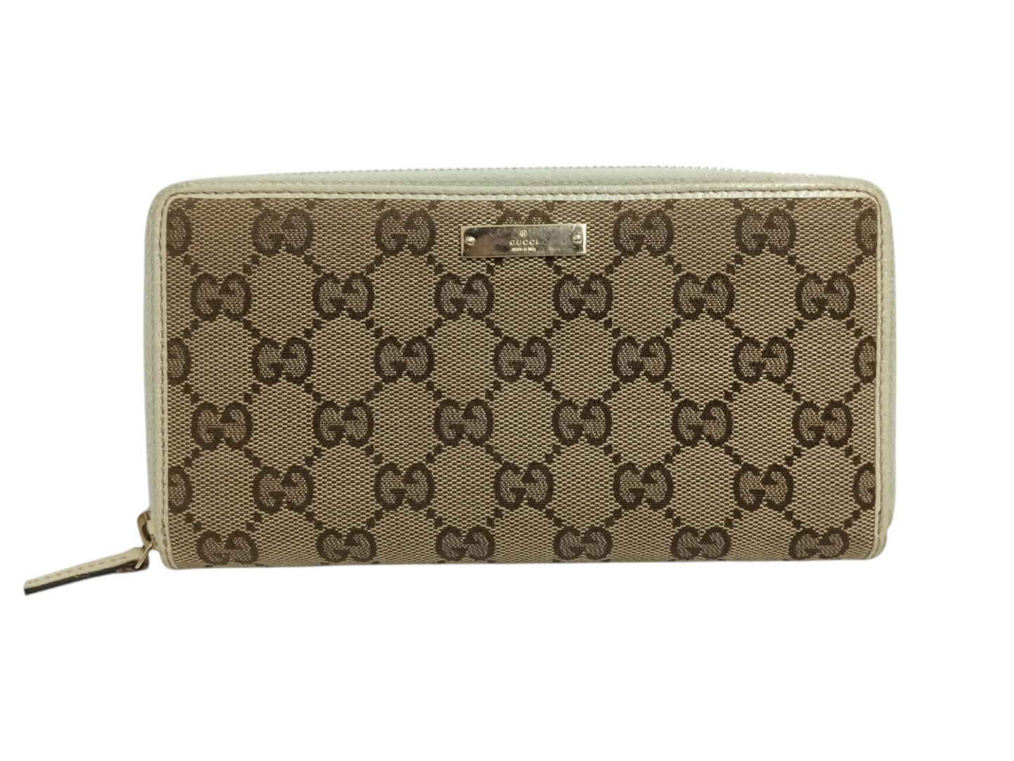 GUCCI Long Wallet 112724 Beige/White 2778