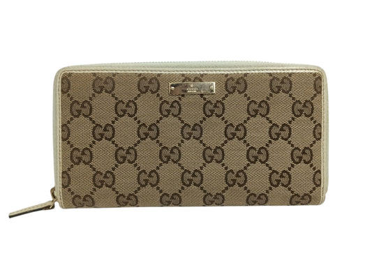 GUCCI Long Wallet 112724 Beige/White 2778