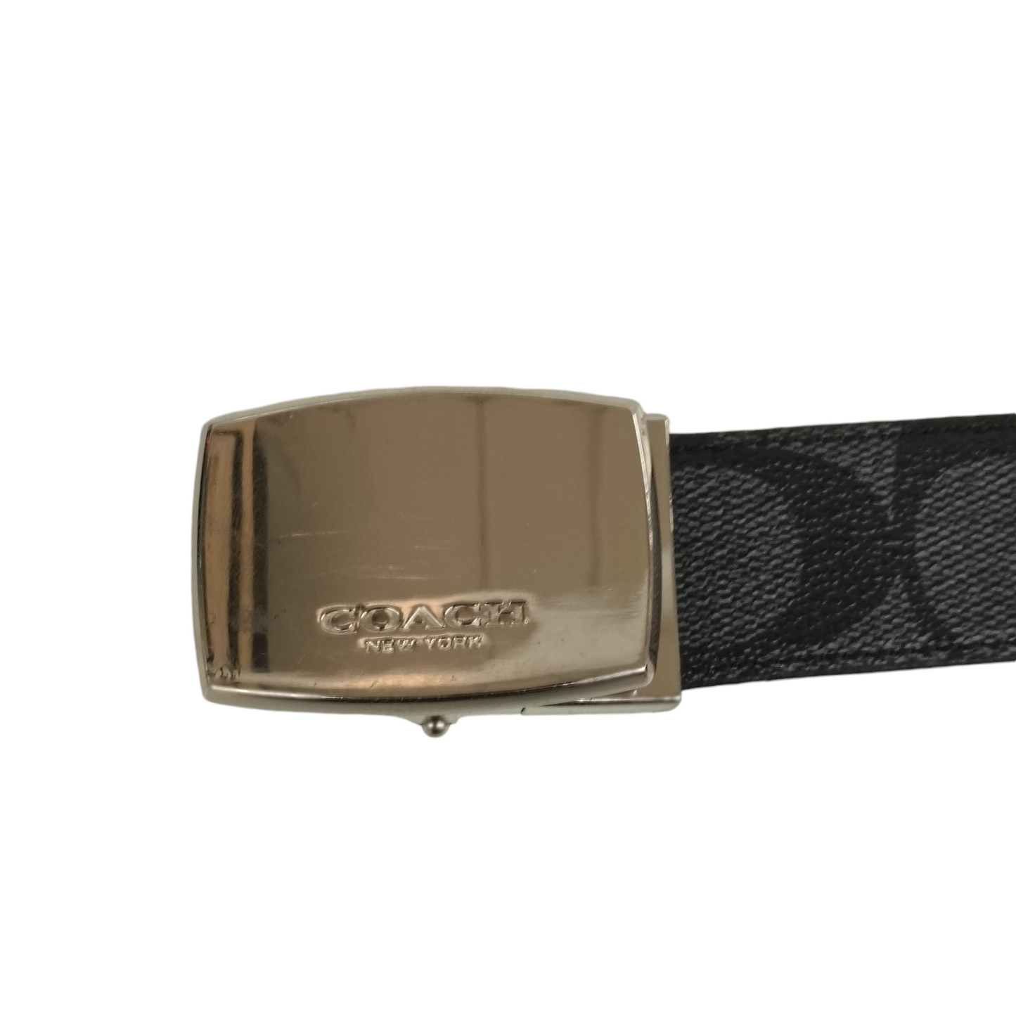 COACH BELT Black Scratch Reversible
