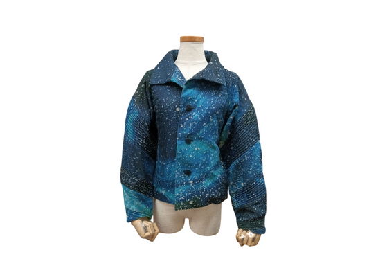ISSEY MIYAKE Jacket 2 Lady's Blue IM68-FD007