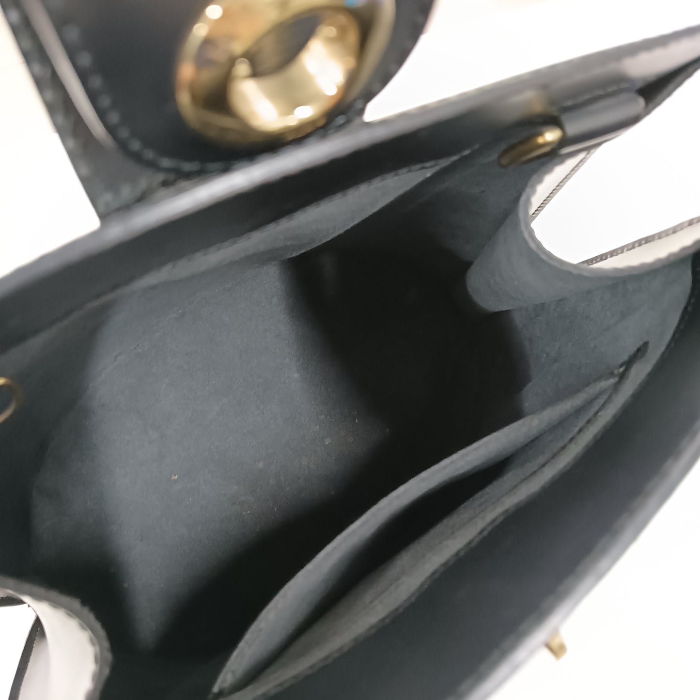 LOUIS VUITTON Shoulder Bag Epi M52252 Black VI0915