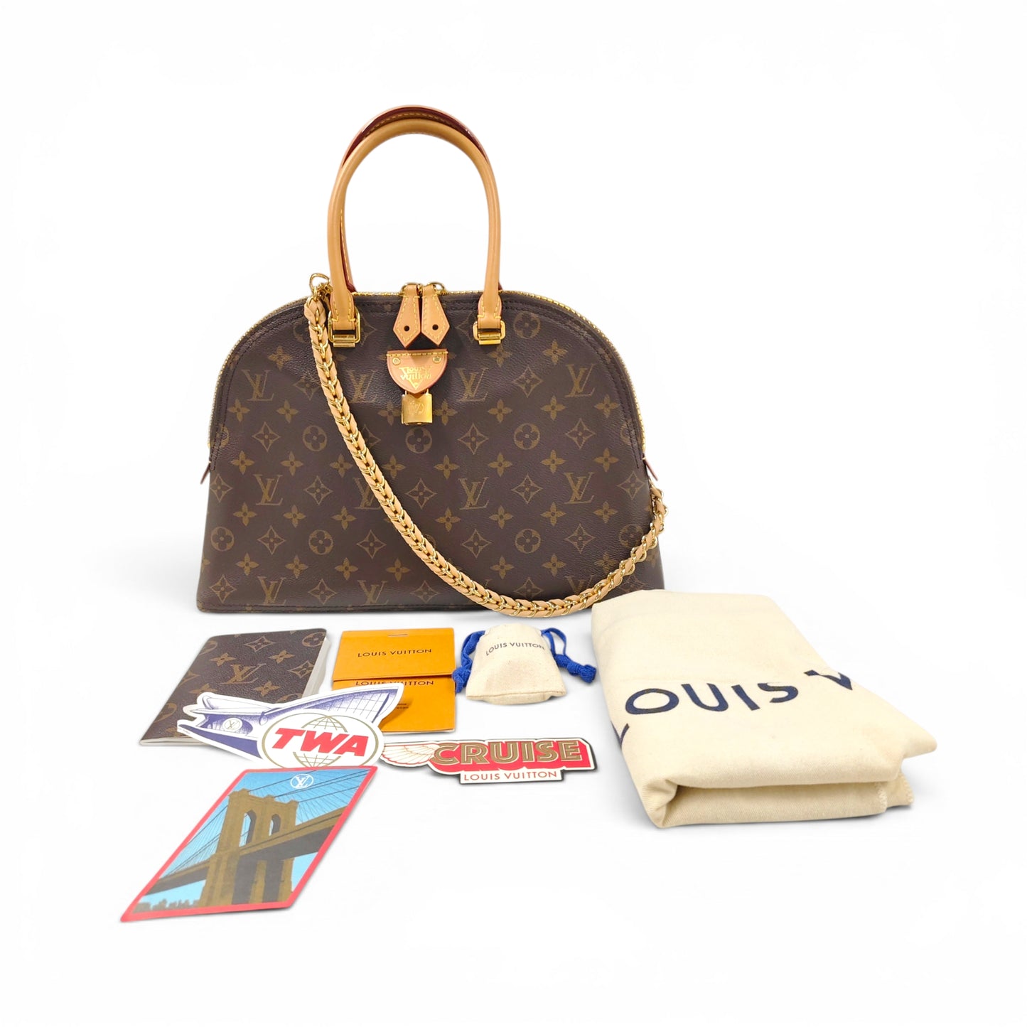 LOUIS VUITTON 2WAY Bag Monogram M44961 Brown DU3109 Moon Alma