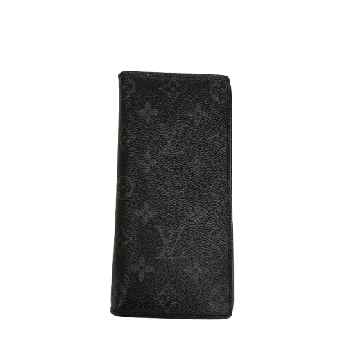 LOUIS VUITTON Long Wallet M61697 Black **Damage