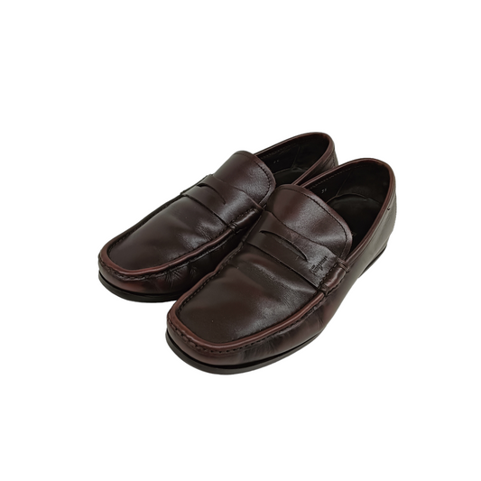 SALVATORE FERRAGAMO Driving Shoes 6 Unisex Brown