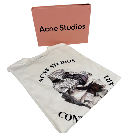 ACNE STUDIOS T-SHIRT SIZE XXS Men's Ivory AL0534