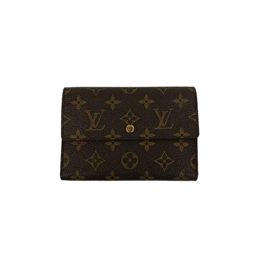 LOUIS VUITTON Trifold Wallet Monogram M60135 Brown SP0071