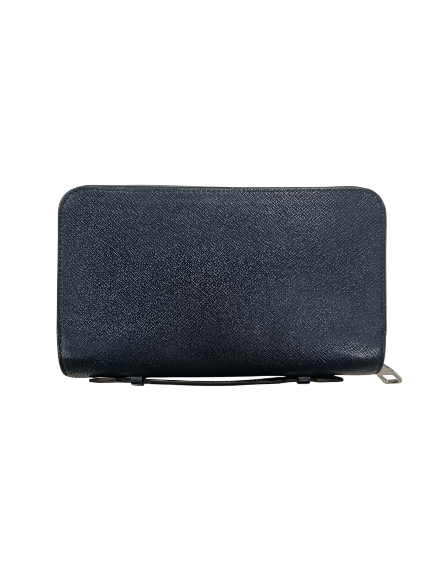 LOUIS VUITTON Long Wallet M42098 Navy Taiga Stain/Scratch CA3146