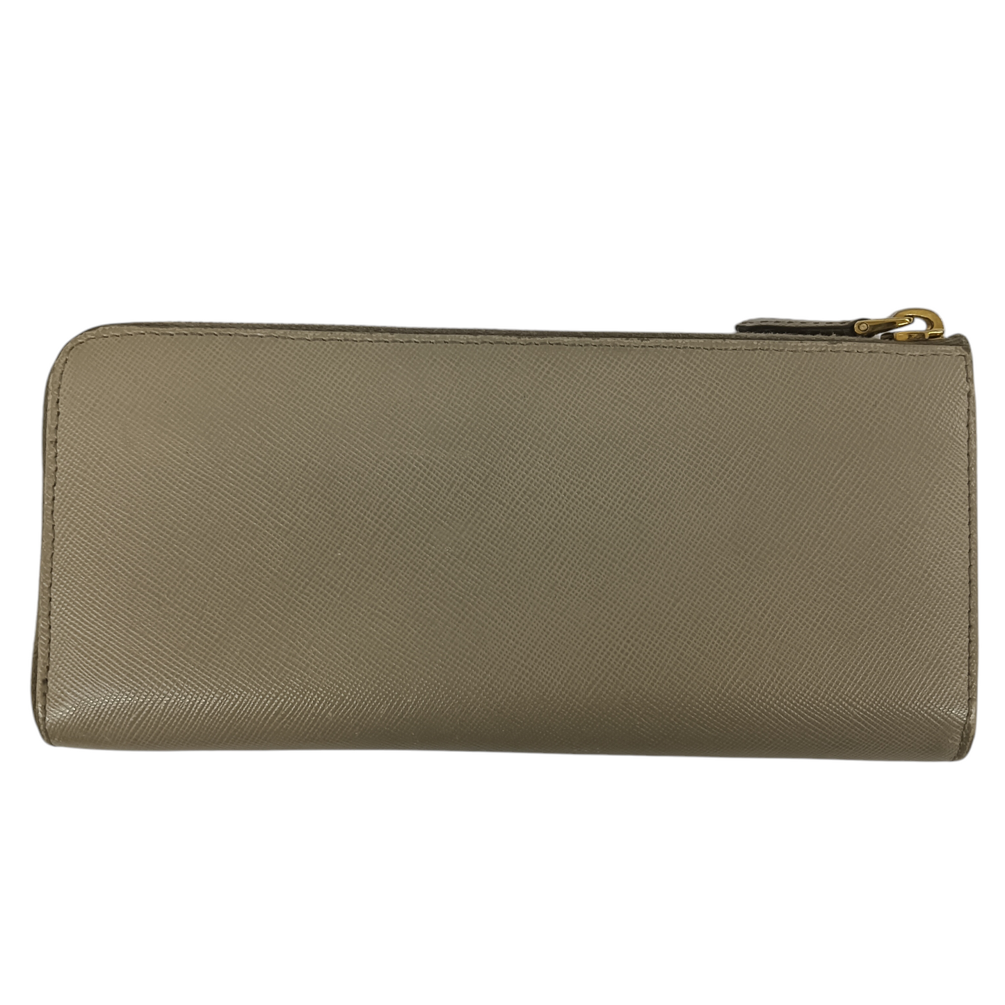 PRADA Long Wallet Rank (BC) Beige *Damage/Stain 213
