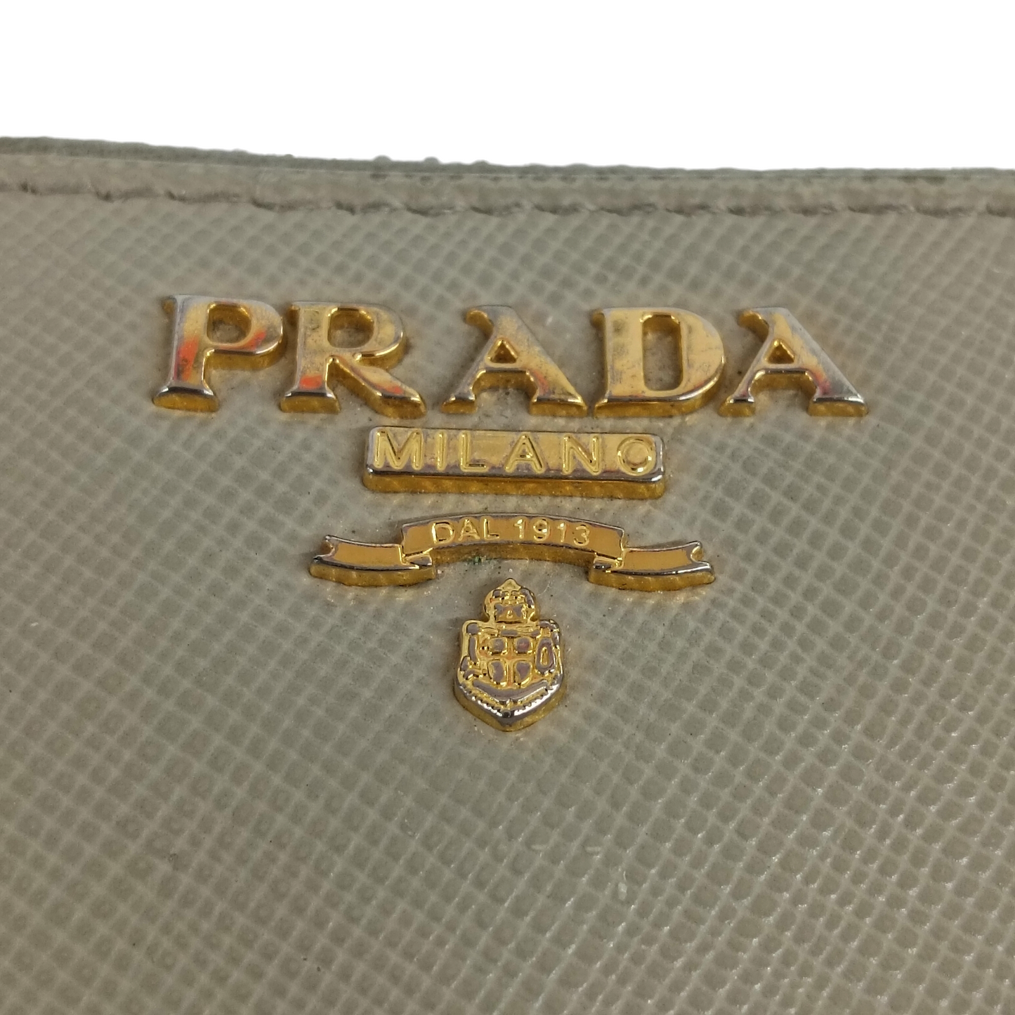 PRADA Long Wallet Rank (BC) Beige *Damage/Stain 213