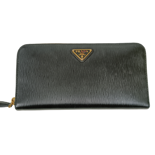 PRADA LONG WALLET TESSUTO BLACK