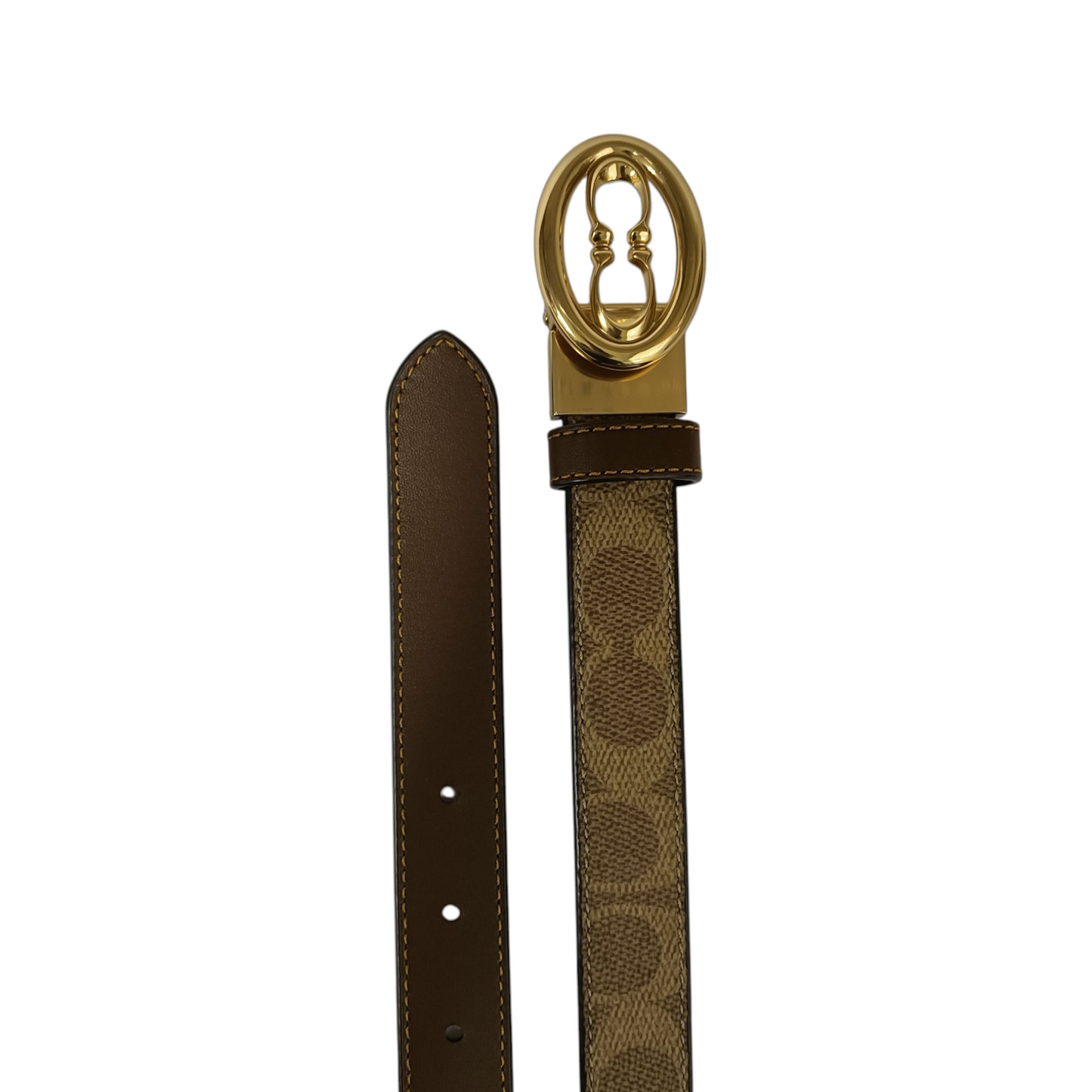 Coach Belt Beige Signature