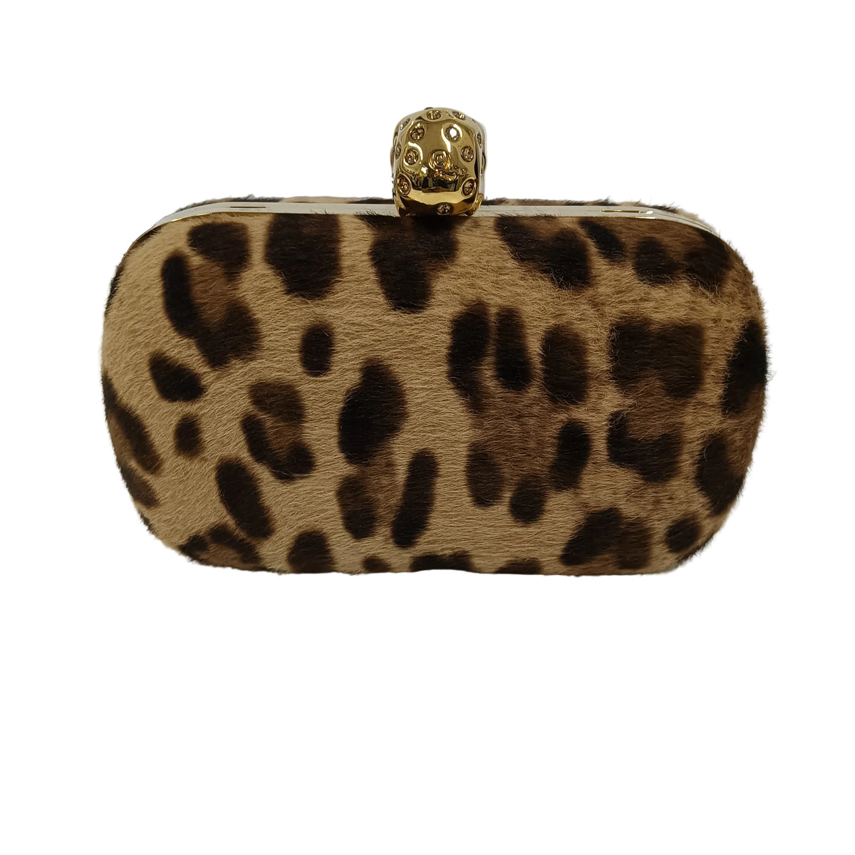 ALEXANDER McQUEEN Shoulder Bag 316426 Brown 000926 Skull/Leopard