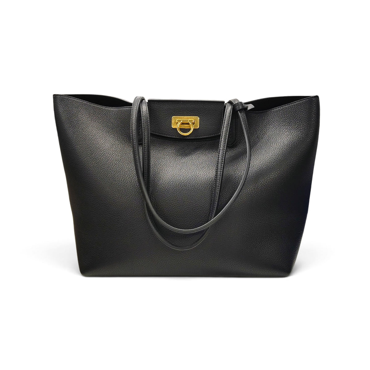 Salvatore Ferragamo Tote Bag AU-21/1376 Black Rank B