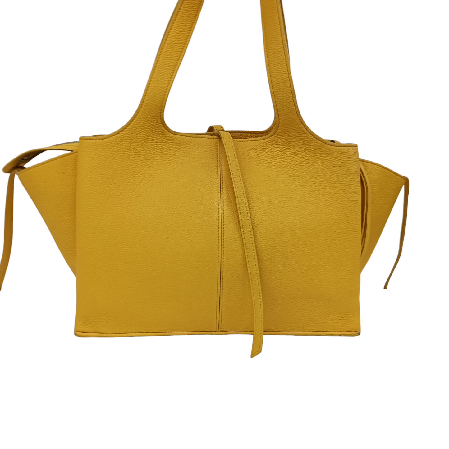 CELINE Handbag TRI FOLD SMALL 179043 Yellow