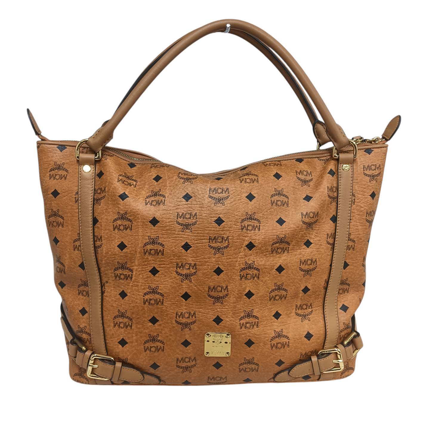 MCM Tote Bag MWP25VI04C0001 Brown Rank B