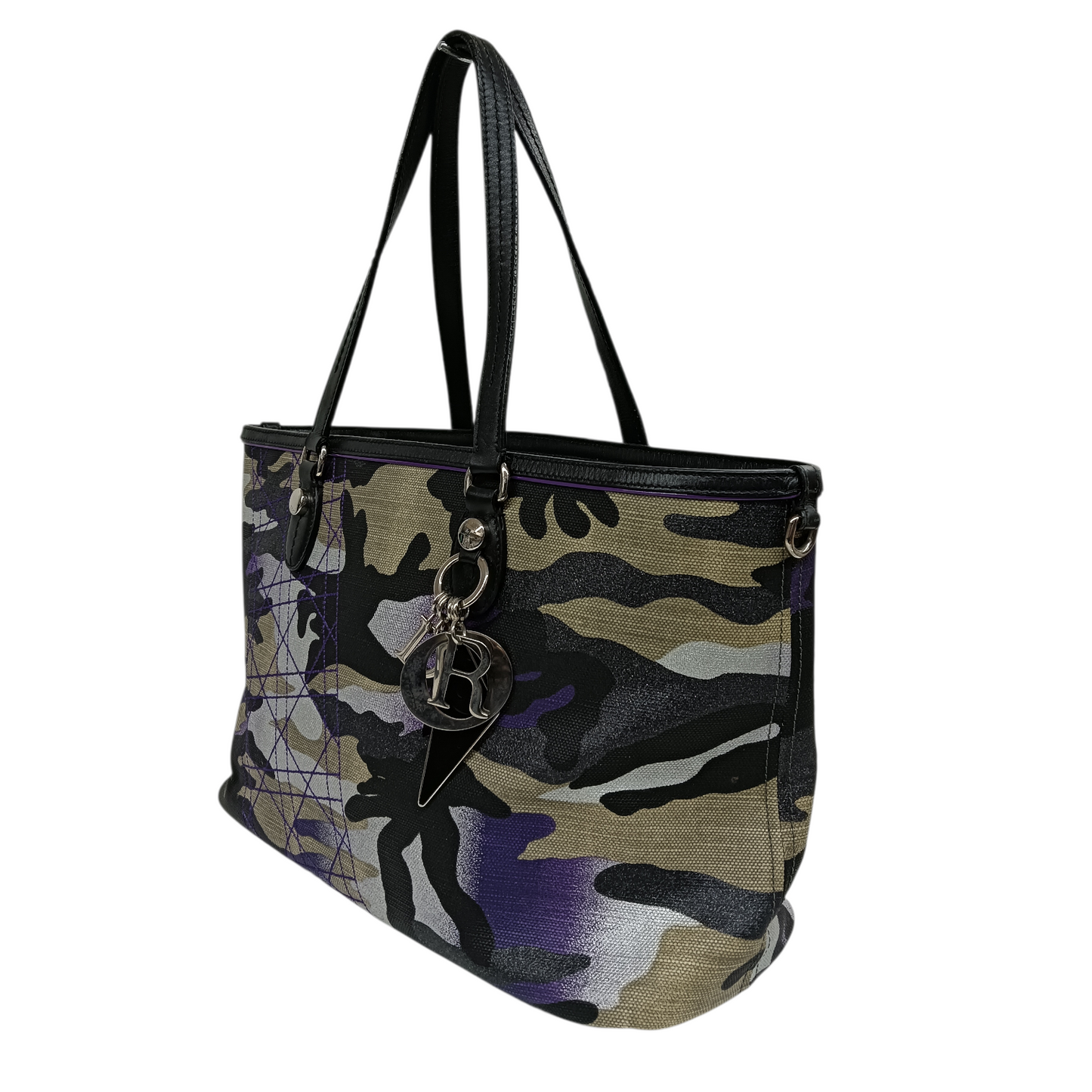 Christian Dior Shoulder Bag Purple/Black 10-B0-1111