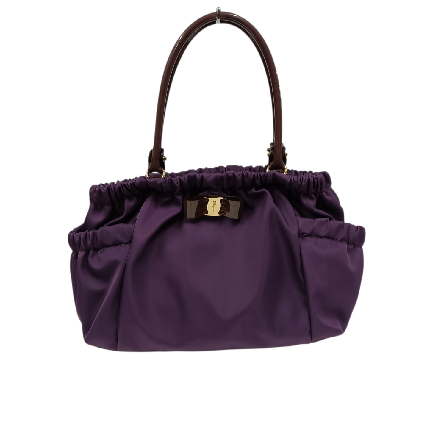 Salvatore Ferragamo Tote Bag AU-21/C784 Purple Sticky