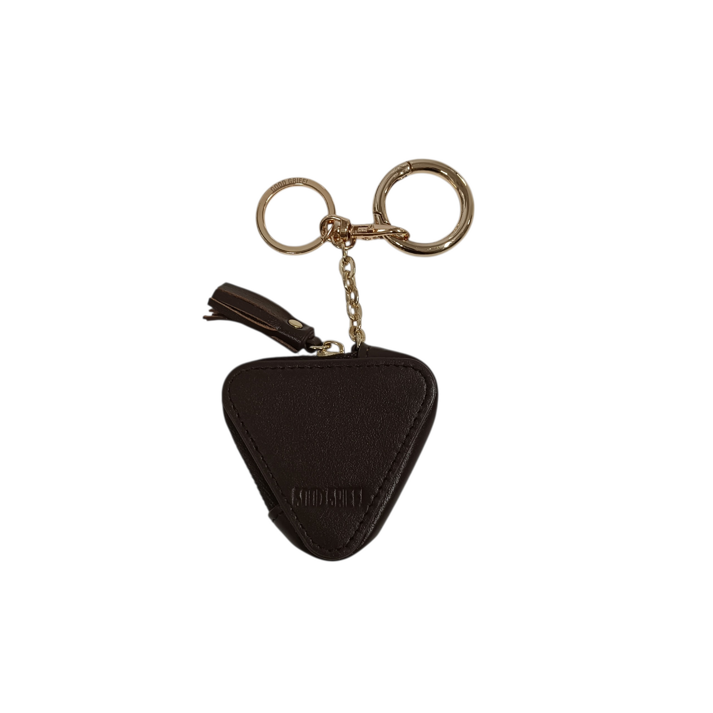 GOOD GRIEF Key Ring Brown