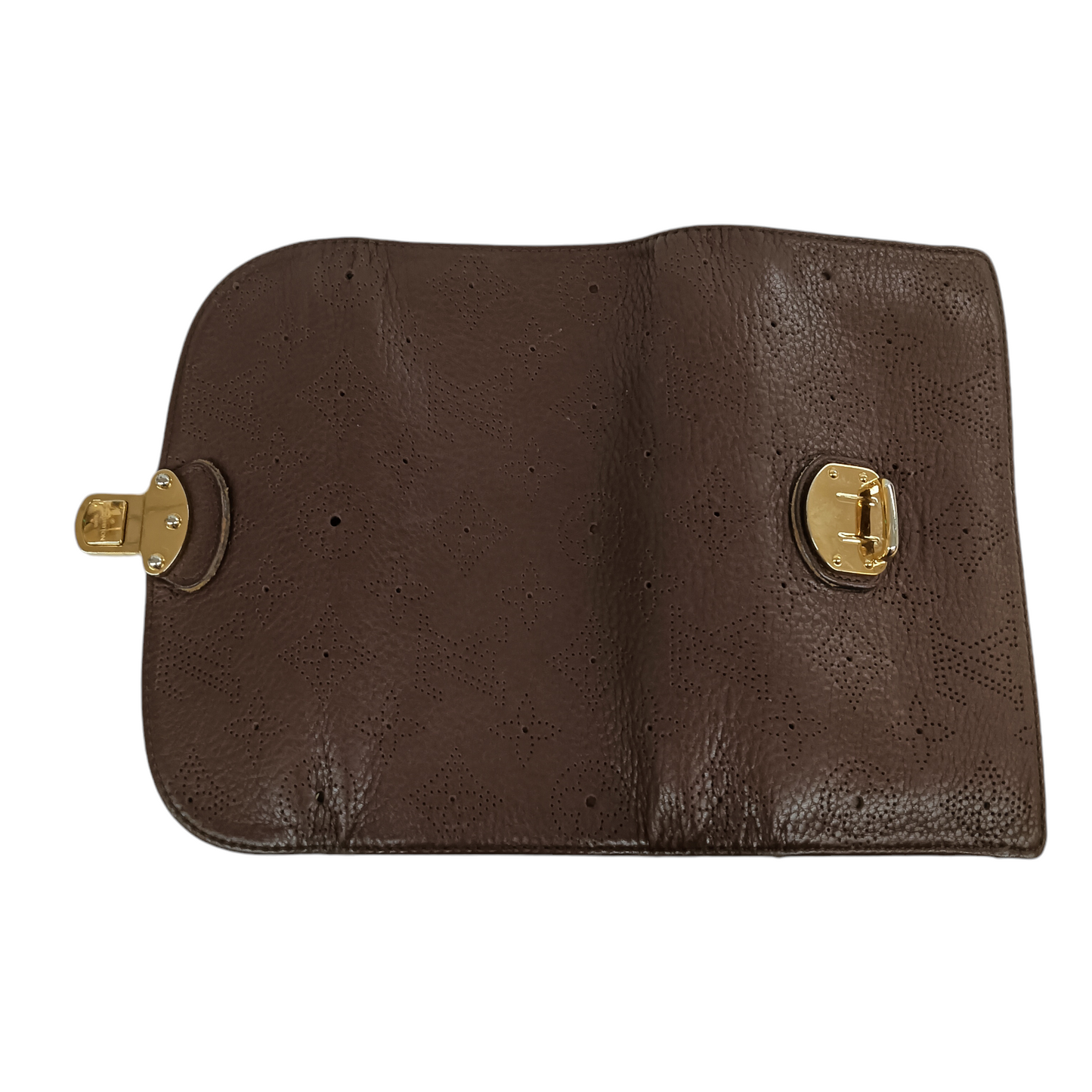LOUIS VUITTON Long Wallet M95995 TH2039 Brown *inside Zip Damage*