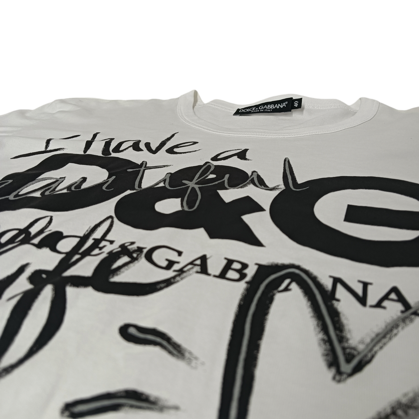 DOLCE & GABBANA T-shirt SIZE 40 Lady's White