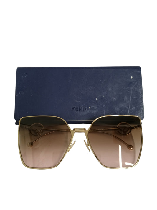FENDI SUNGLASSES BROWN/GOLD FF0323/S
