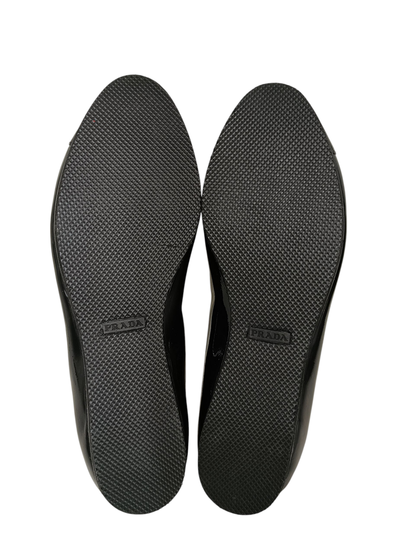 PRADA Shoes Size 38.5 Lady's Black Ballet Flats