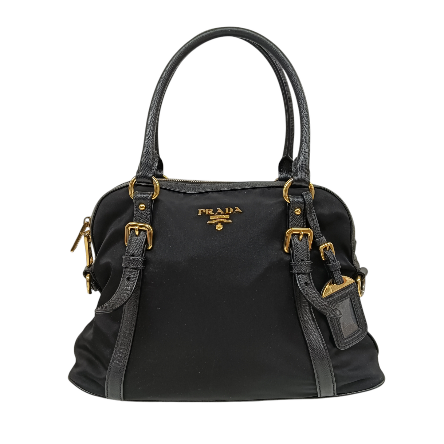 PRADA 2WAY Bag saffiano 1BB013 Rank B Black 203