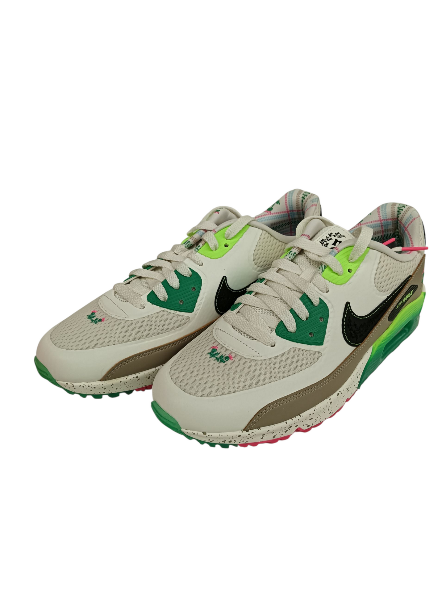 NIKE Sneaker 8.5us DQ0279-110 Mens White/Green AIR MAX 90 G NRG