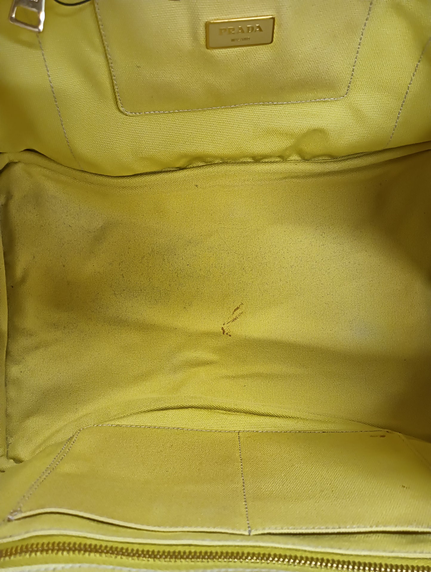 PRADA Tote Bag Rank(B) Stain