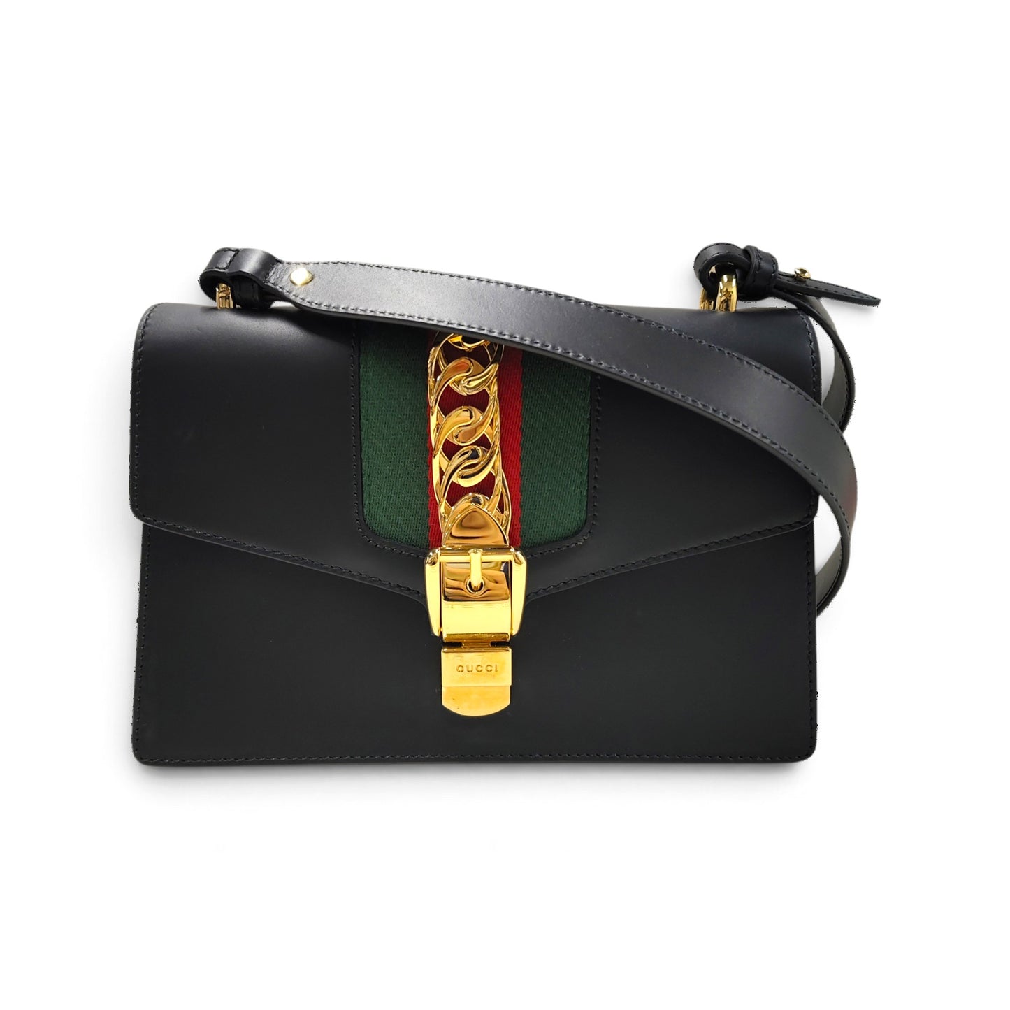 GUCCI Shoulder Bag 421882 525040 Black Rank AB