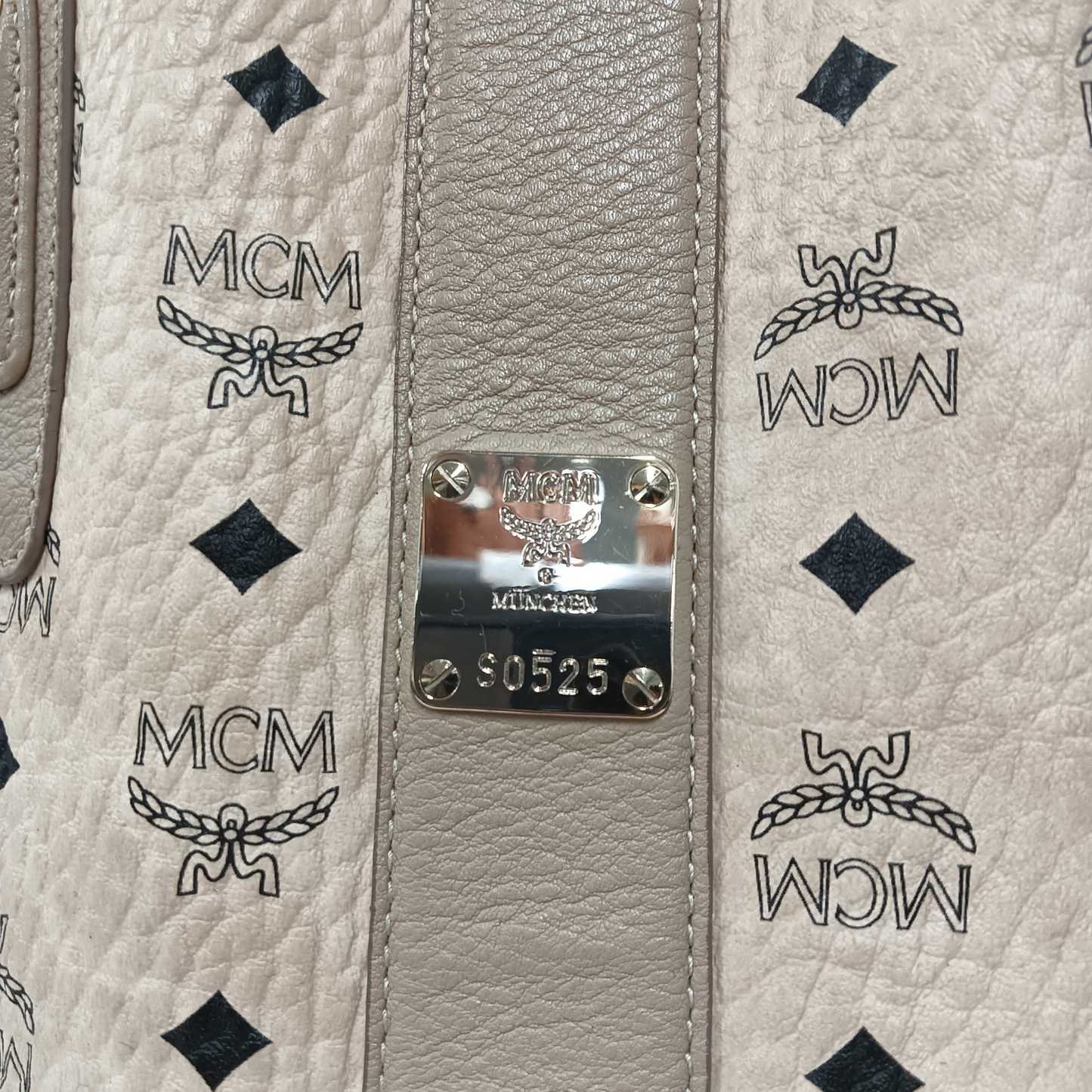 MCM Tote Bag MWP7AVI22IG001 Beige Reversible Tote
