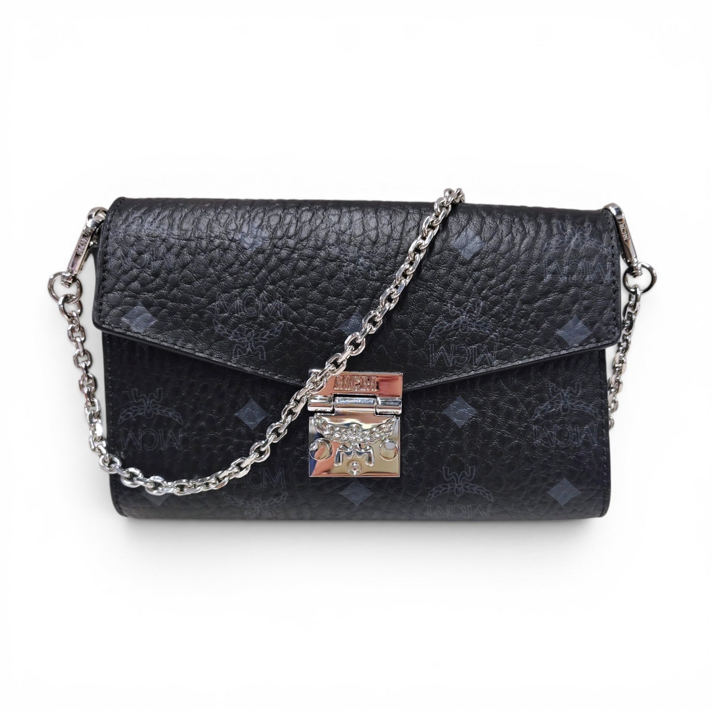 MCM Shoulder Bag MYZ9SME04BK001 Black Rank(A)