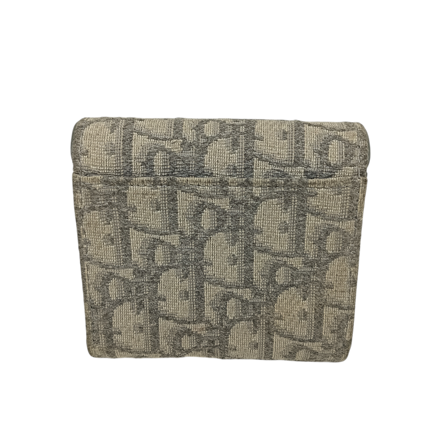 Christian Dior Wallet Saddle 41-MA-0233 Rank CD Gray Stain