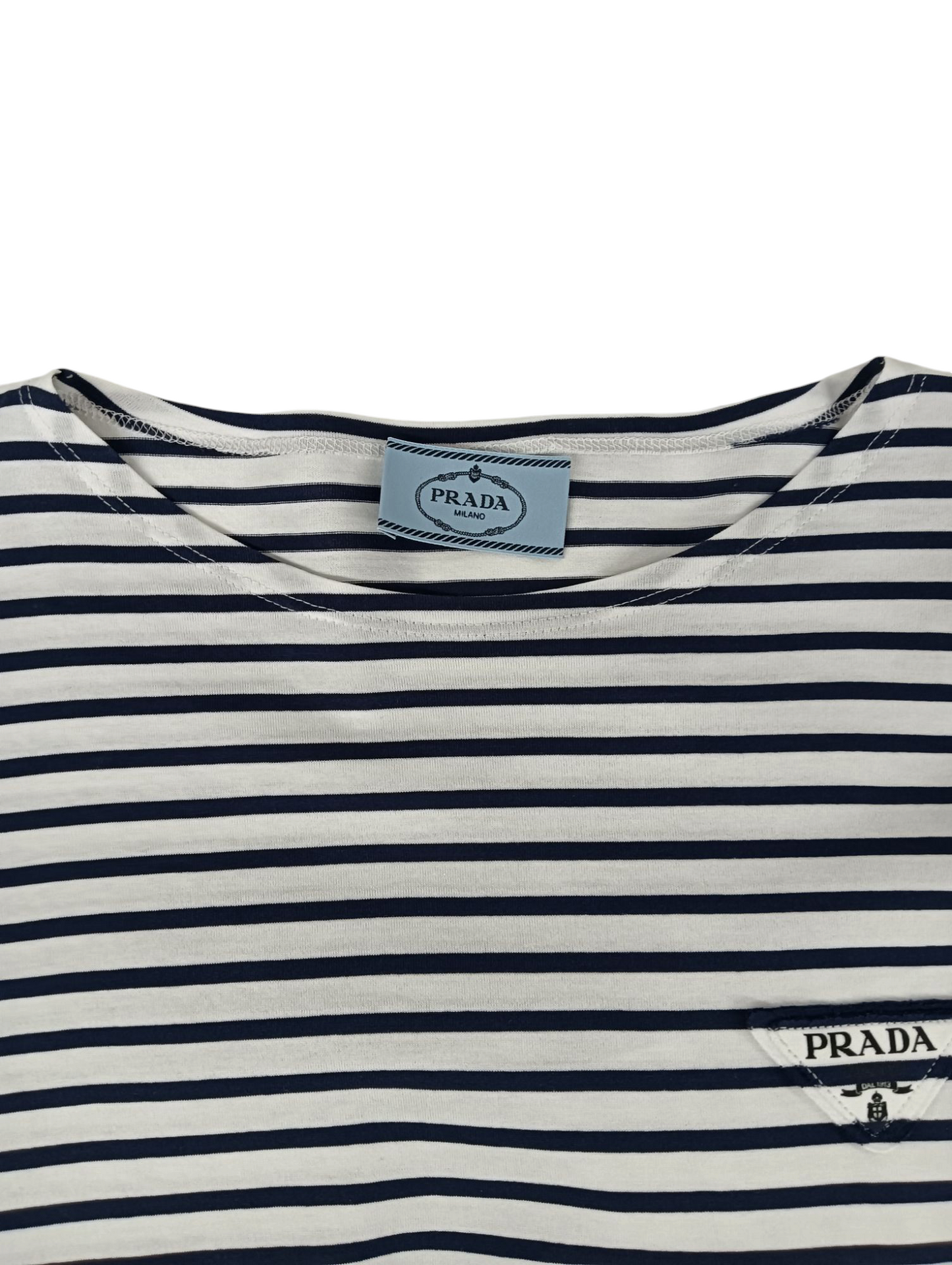 PRADA Cut And Sewn Size XS Lady's 34628 S221 103J White/Navy