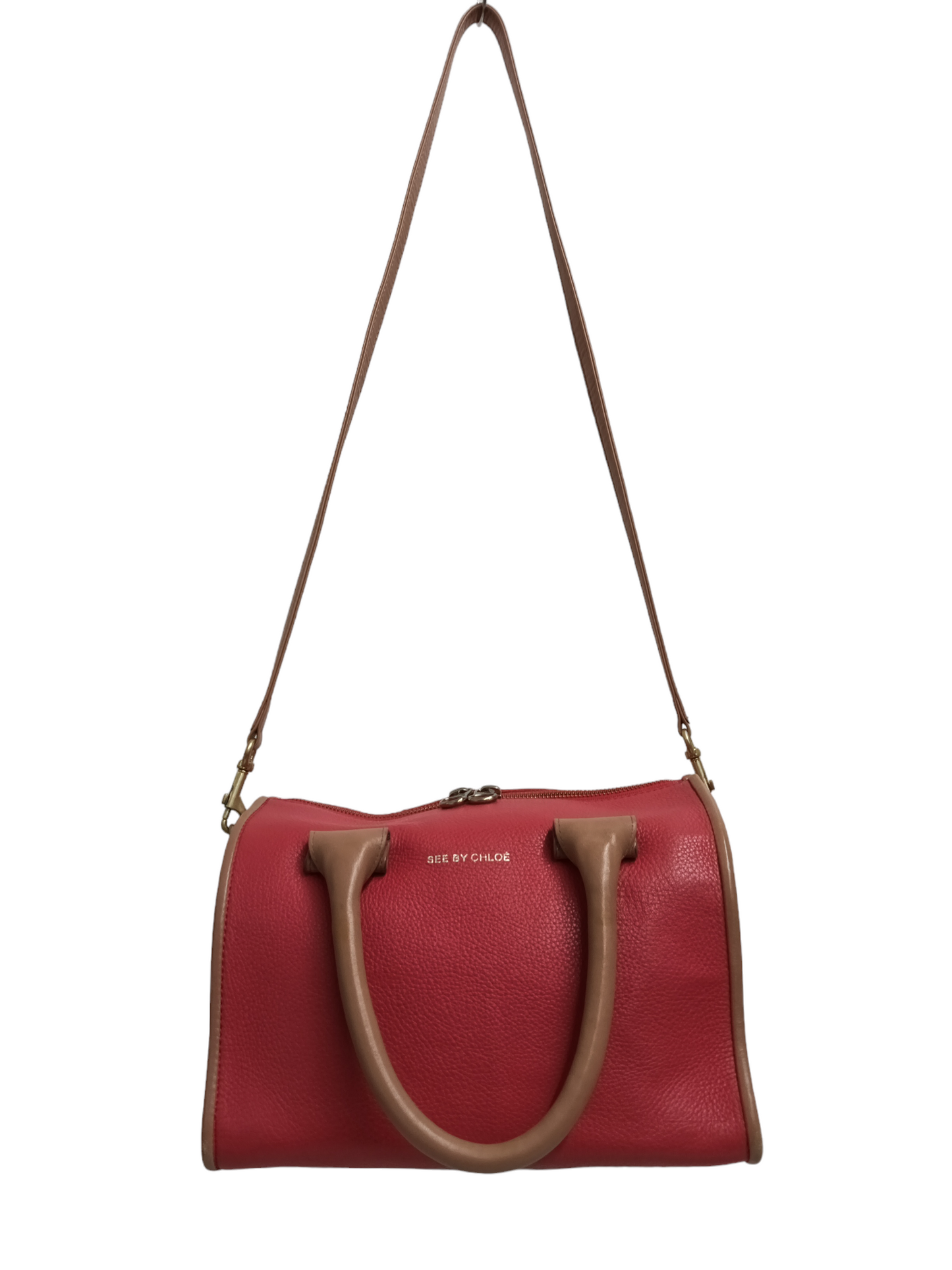 SEE BY CHLOE  2WAY BAG 02-13-97-65 RED RANK (B) DAMAGE