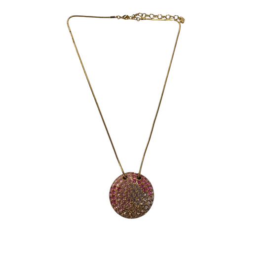 SWAROVSKI NECKLACE GOID/PINK