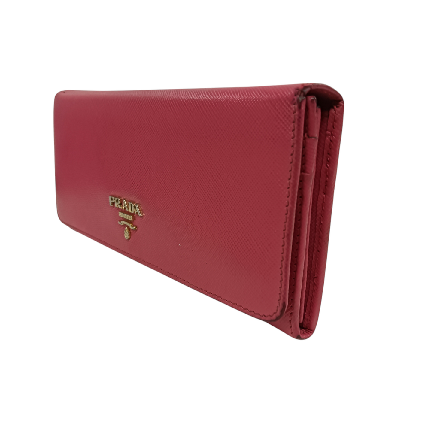 PRADA Long Wallet Rank (BC) Pink *Damage 184