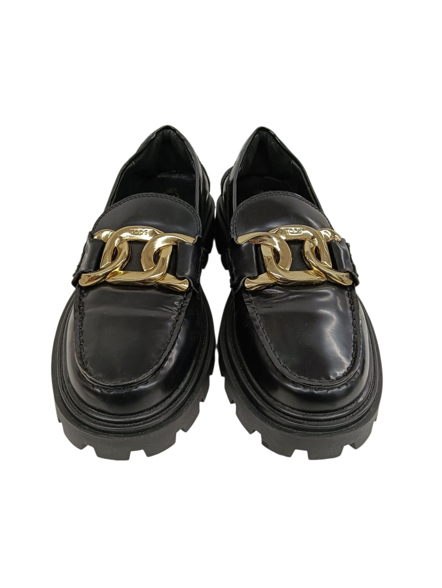TOD'S Loafers Size 38 Lady's Black