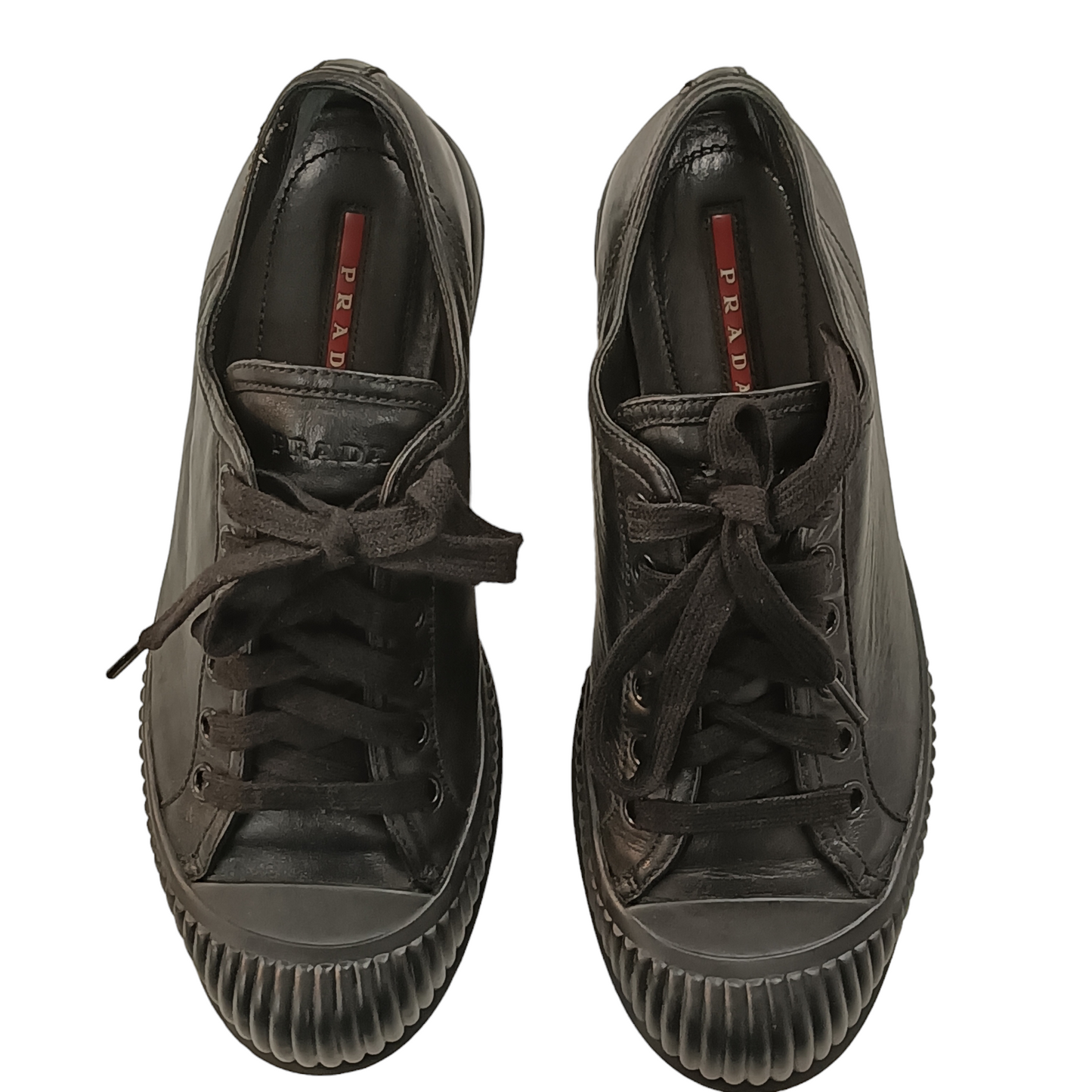 PRADA Sneaker Black Lady's Size 36 3E 5918