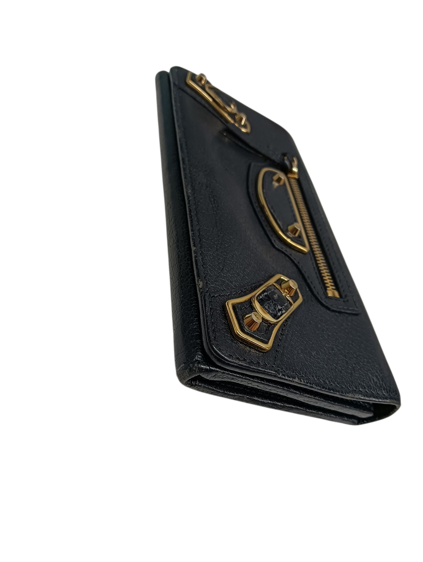BALENCIAGA Long Wallet 390184 Navy